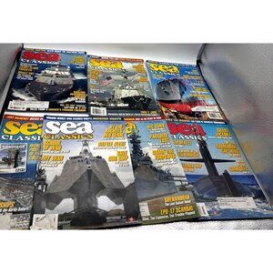 SEA CLASSICS Magazine Lot Of 7 2008/2009 Navy Military